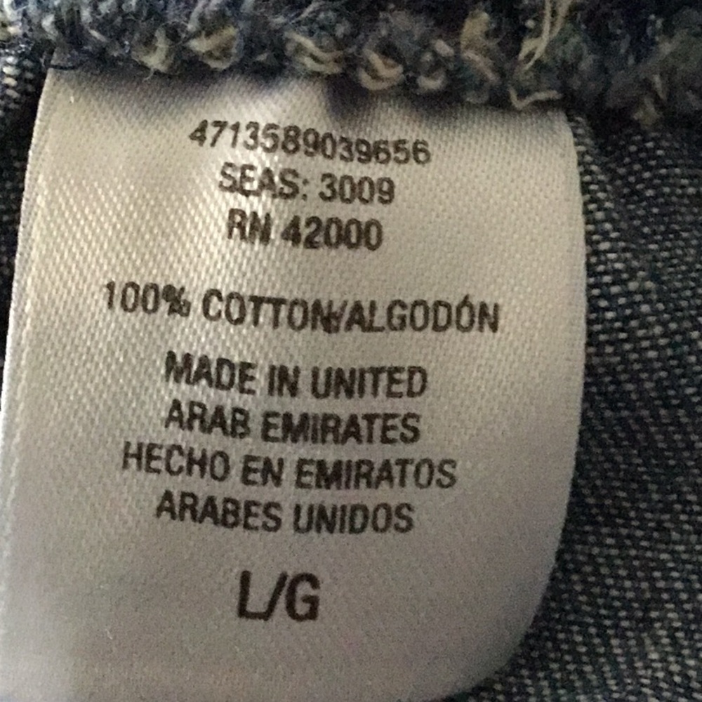 Basic Editions size Lg denim shorts - Picture 7 of 7